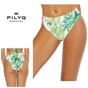 New Pilyq tropical high waisted bikini bottom. Medium